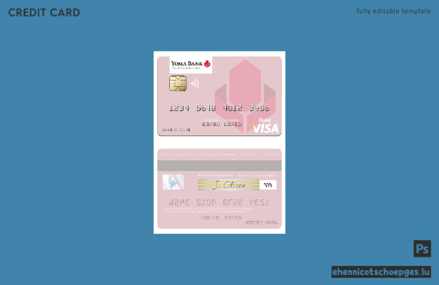 Beispielvorschau der Visa-Debitkarte der Myanmar Yoma Bank